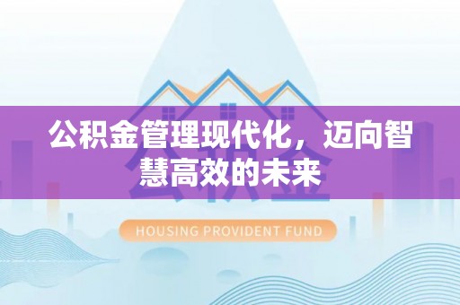 浑源公积金管理现代化，迈向智慧高效的未来