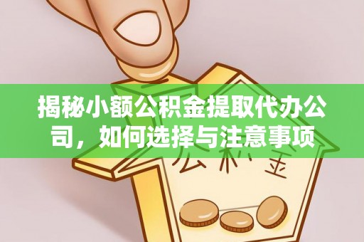 浑源揭秘小额公积金提取代办公司，如何选择与注意事项