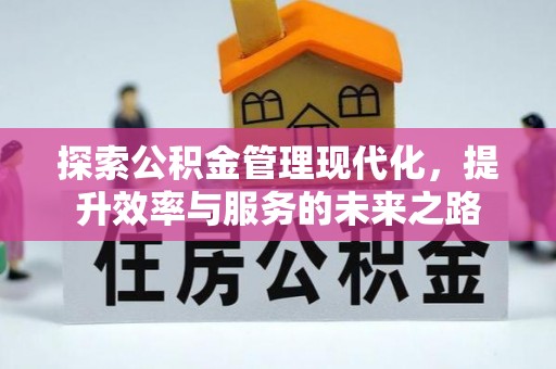 浑源探索公积金管理现代化，提升效率与服务的未来之路
